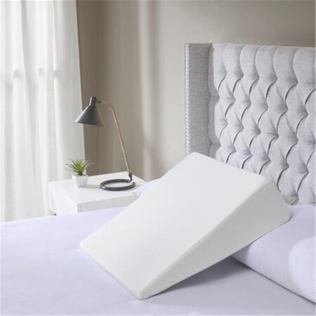 Nora Snacks Super Soft Bed Wedge Pillow, White BASI30-0523
